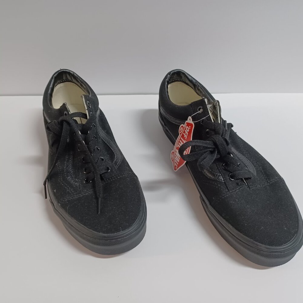 Vans Old Skool Canvas Skateboard Shoes - Size Men 10 - Black - NEW Never Used